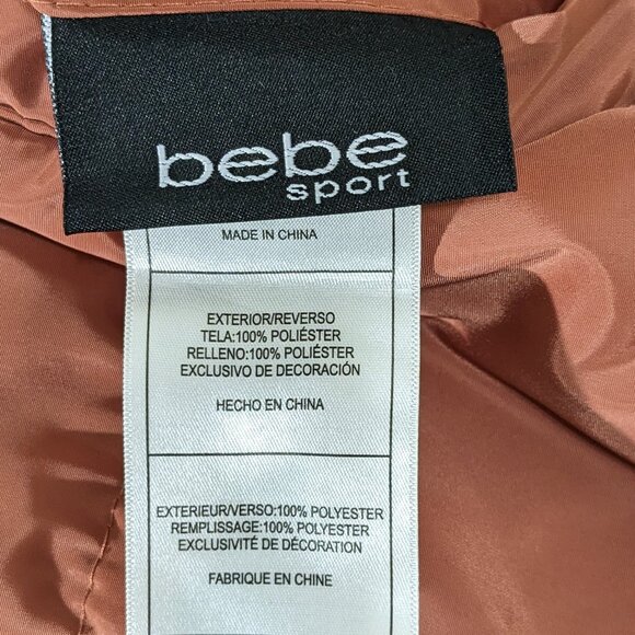 BEBE Women's Winter Coat Reversible Faux Fur Lined Anorak Parka Puffer Jacket - Picture 11 of 16